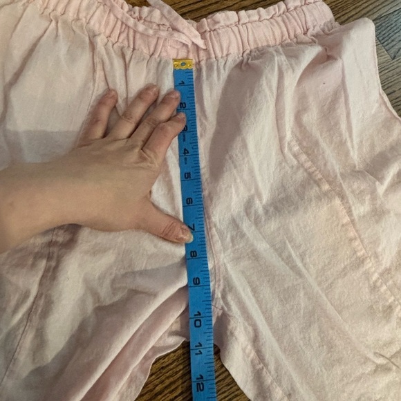 Hatch | Pink Cropped Cotton Pants Lightweight Sz 0/XS - Picture 5 of 7